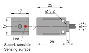 AECO - SIP17-CE5 NPN NO+NC