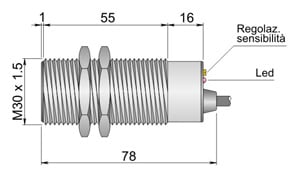 AECO - SC30SM-C20 PNP NO+NC