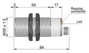 AECO - SC30SP-C20 PNP NO+NC H