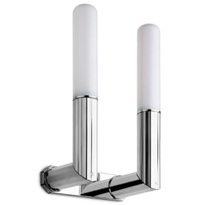 GOCCIA - BRACCIO A MURO DOPPIO I-LUX INOX