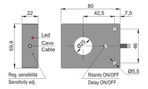 AECO - SIA25-C PNP NO+NC R