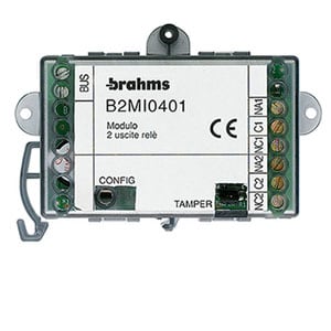 BPT - Modulo bus 4 ingressi per contatti magnetici, sensori a vibrazione, tapparelle B2MI0401 4 INPUT. 64385200