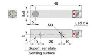 AECO - SIPA8-C2 PNP NC H1 SIP000030