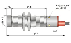 AECO - SC18SM-CE10 NPN NO+NC C18000067