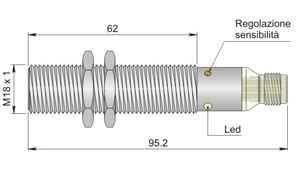 AECO - SC18SM-C5 PNP NO+NC H
