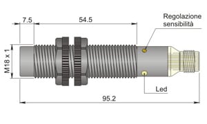 AECO - SC18SP-CE10 PNP NO+NC H