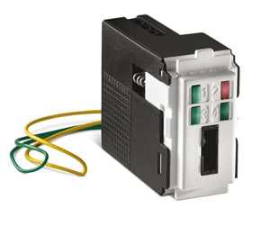 ELKRON - Lettore chiave elettronica per centrali gamma MP100, scheda chiave universale DK21, DK2000M/B inseritore IMQ, bianco.