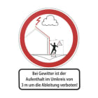 DEHN - Cartello indicatore tedesco/inglese per segnalare in due lingue diverse.